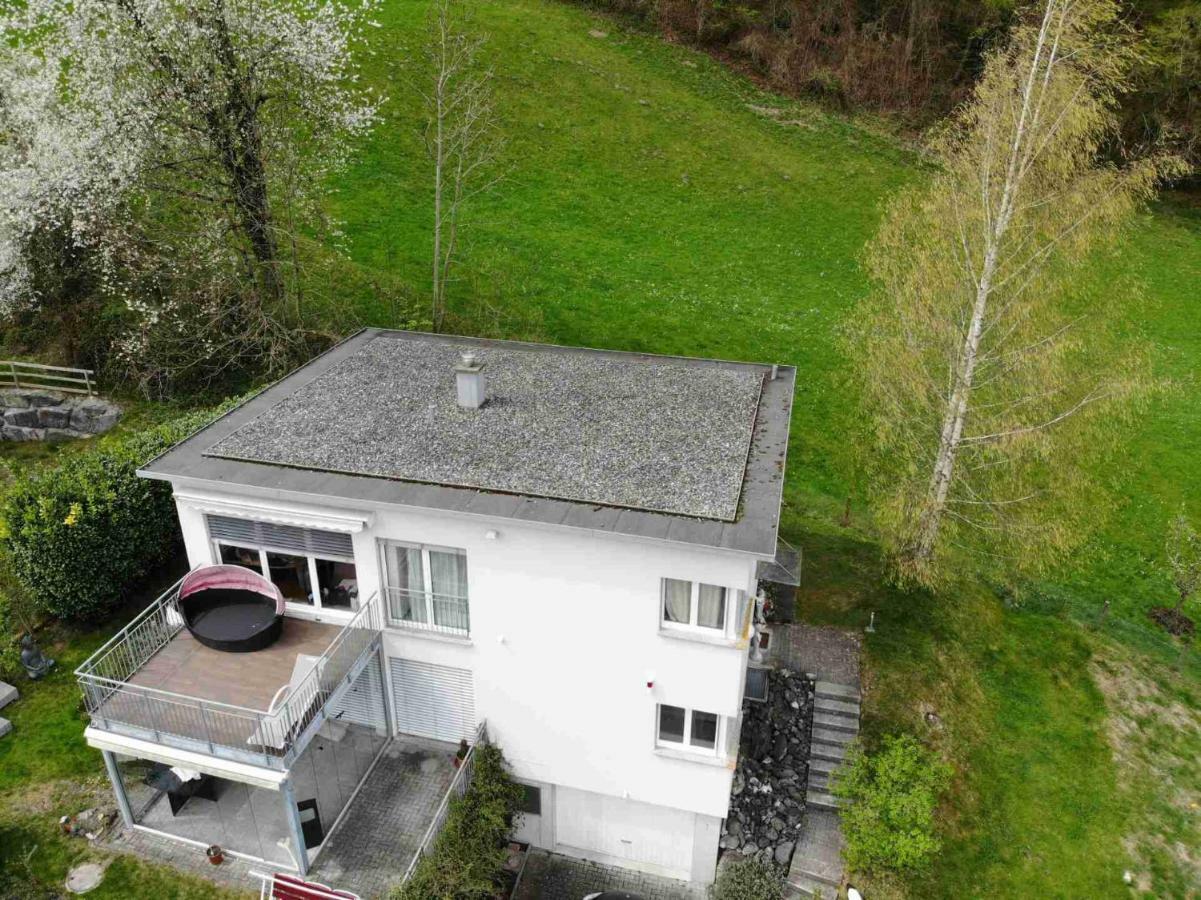 Alpen Panorama View Luxury House With Green Garden Buchs  Exteriér fotografie