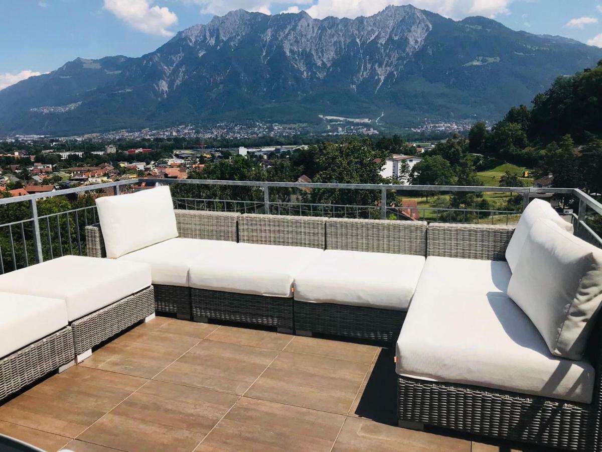 Alpen Panorama View Luxury House With Green Garden Buchs  Exteriér fotografie